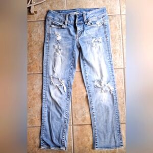 🍃 3 for 36 - American Eagle Stretchy Jean Capris - Size 00